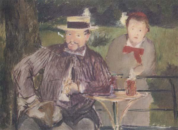 Edouard Manet Portraits d'Ernest Hoschede et de sa fille Marthe (mk40) Spain oil painting art
